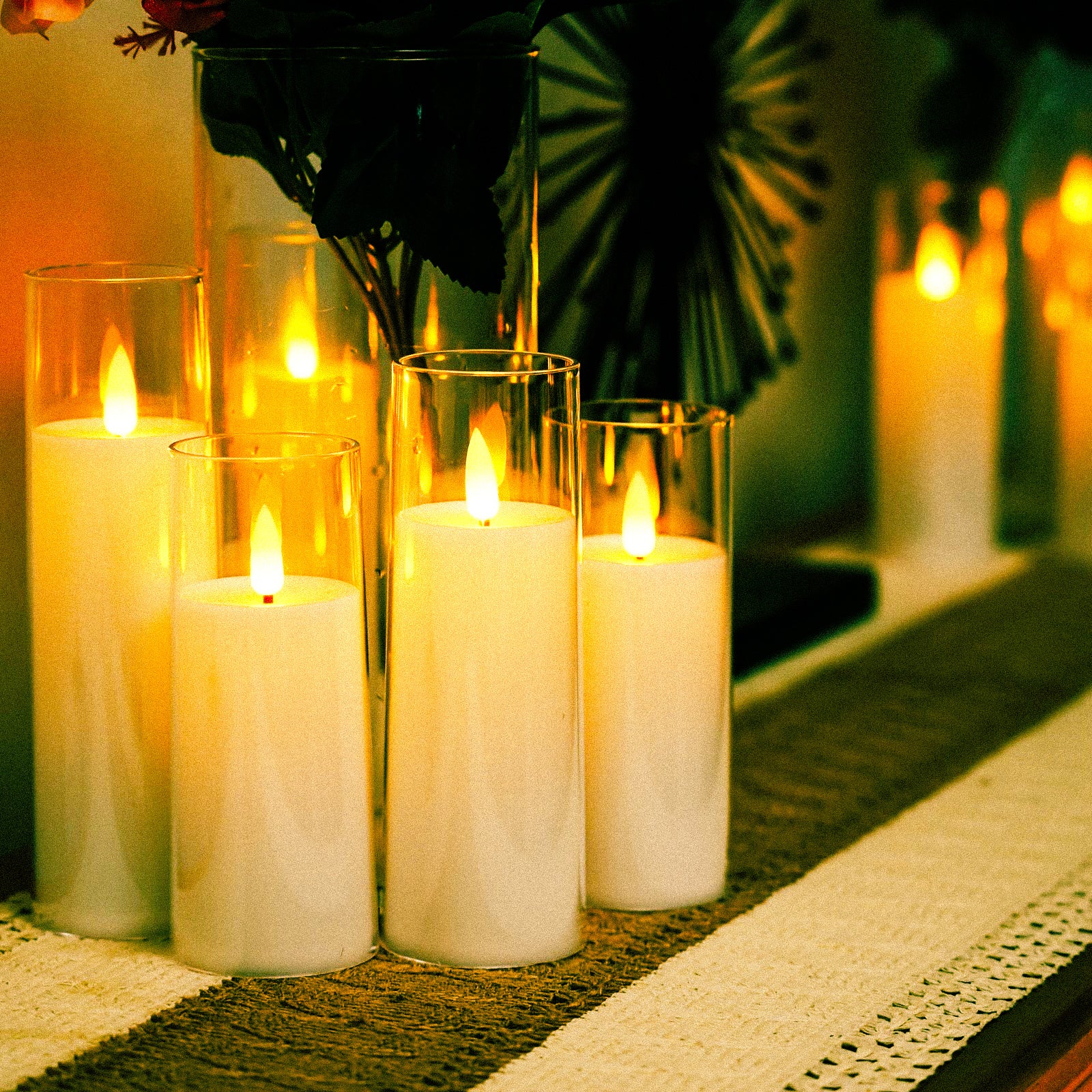 Aino Set of 9 Flameless Candles