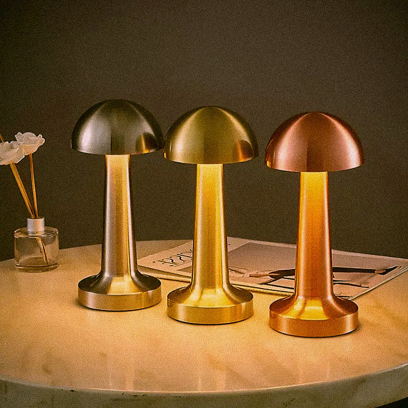 Kyoto Metal Mushroom Table Lamp