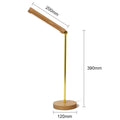 Wood table lamp