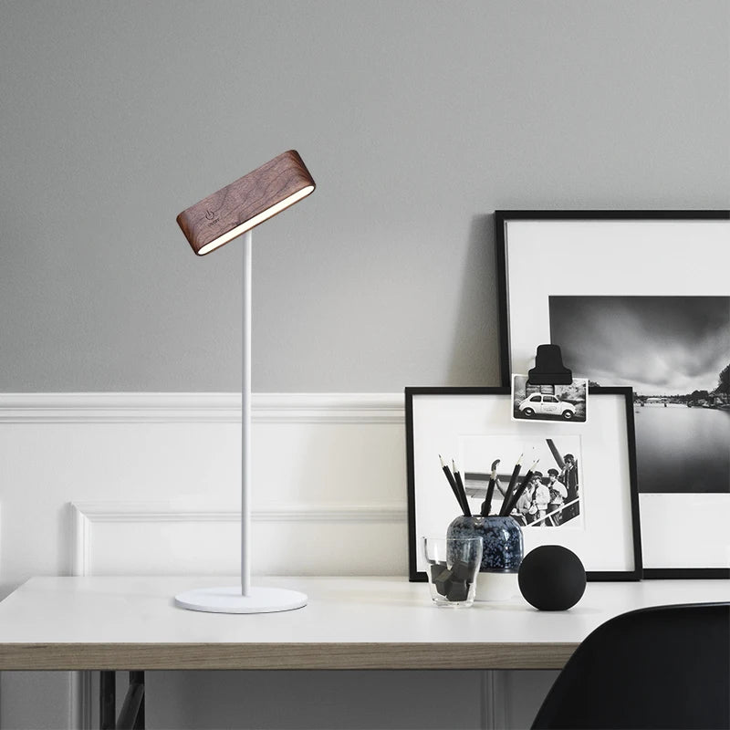 Magnetic Wooden 360° Portable Lamp