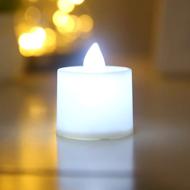 Flameless LED Heart-Shaped Candles