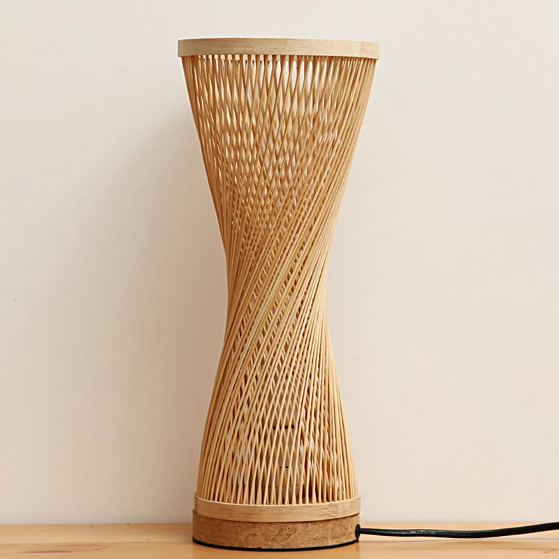 Kigumi Hand-Knitted Bamboo Table Lamp