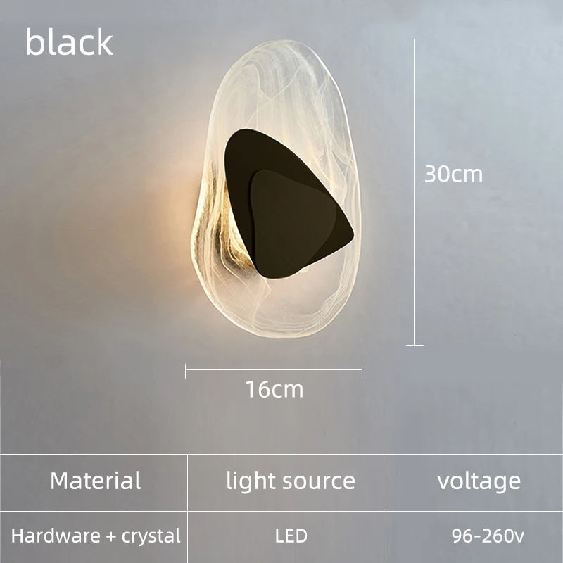 Hana Crystal LED Wall Lamp Sconce