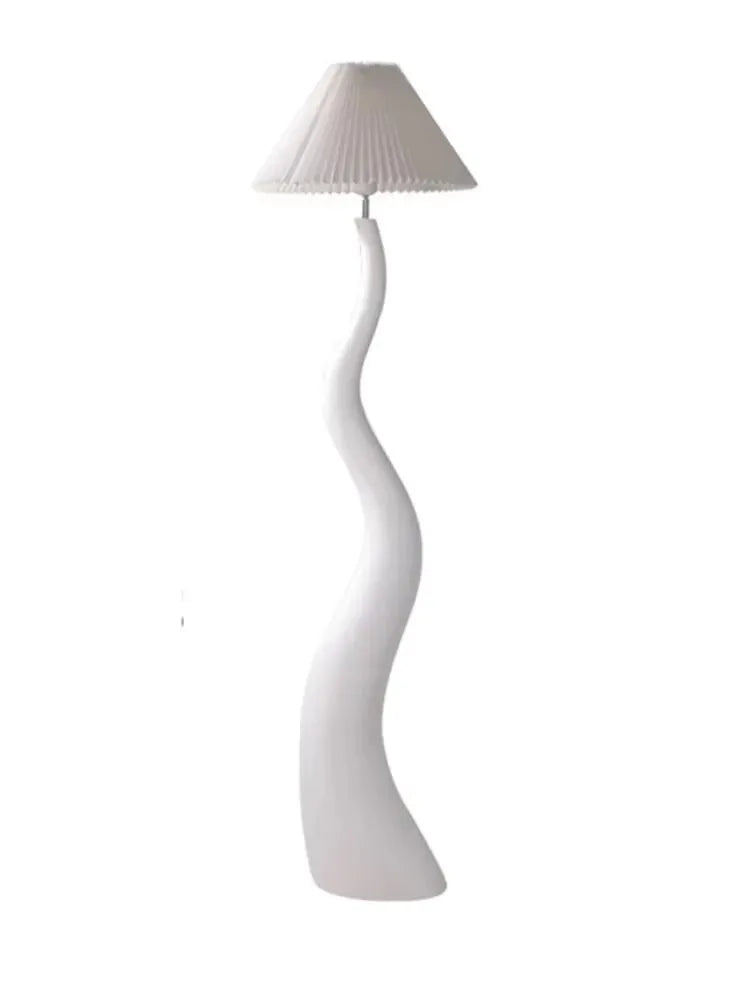 Designer Cream Resin Floor Lamp