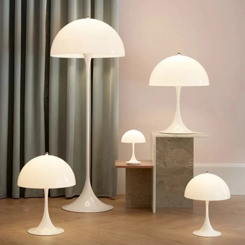 Modern White Mushroom Floor Lamp