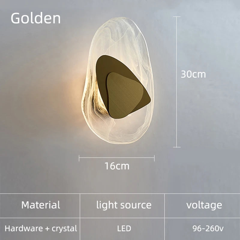 Hana Crystal LED Wall Lamp Sconce