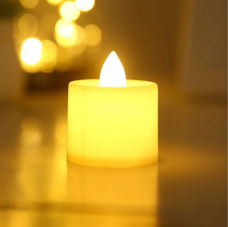 Flameless LED Heart-Shaped Candles