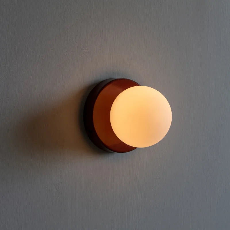 Kanako Nordic Orb Wall Sconce - Minimalist LED Glass Wall Lamp