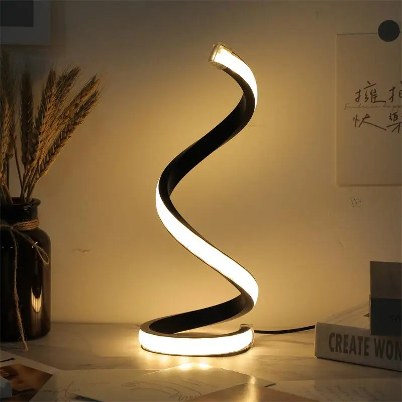 Sven Modern LED Spiral Table Lamp