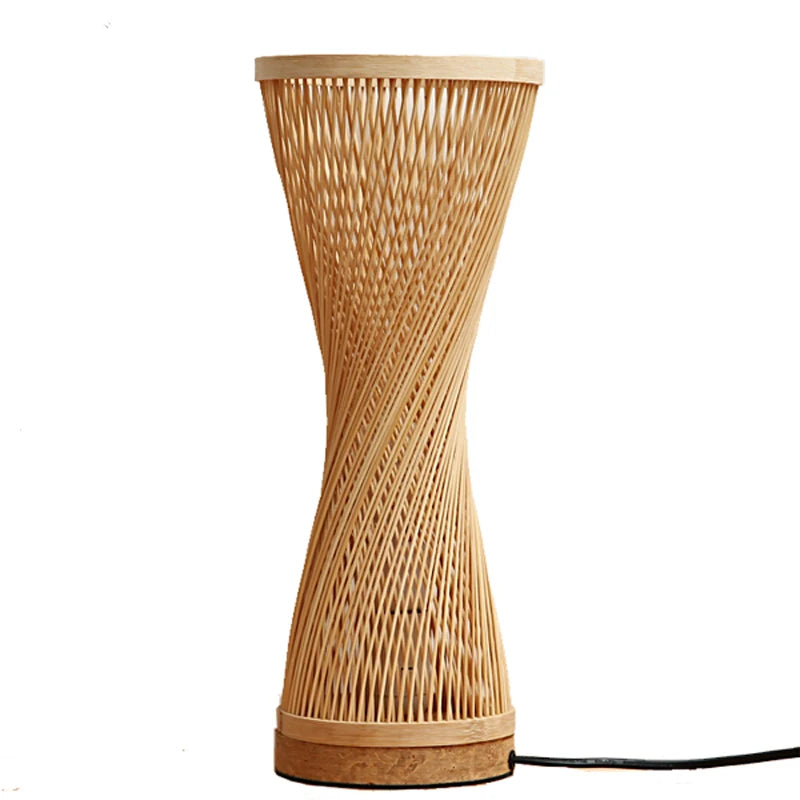 Kigumi Hand-Knitted Bamboo Table Lamp