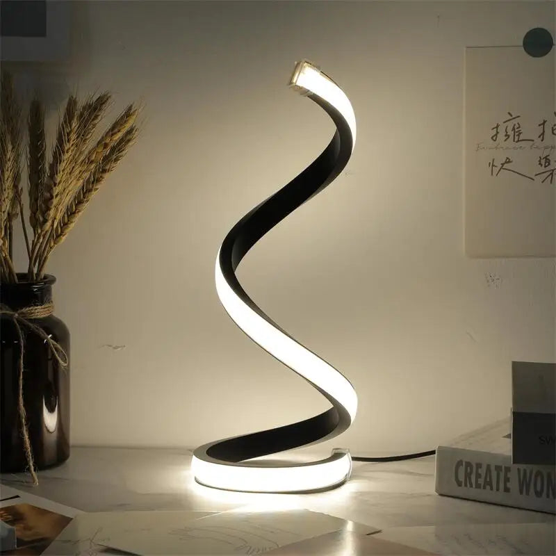 Sven Modern LED Spiral Table Lamp