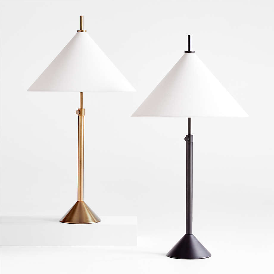 Kagura Black Telescoping Table Lamp