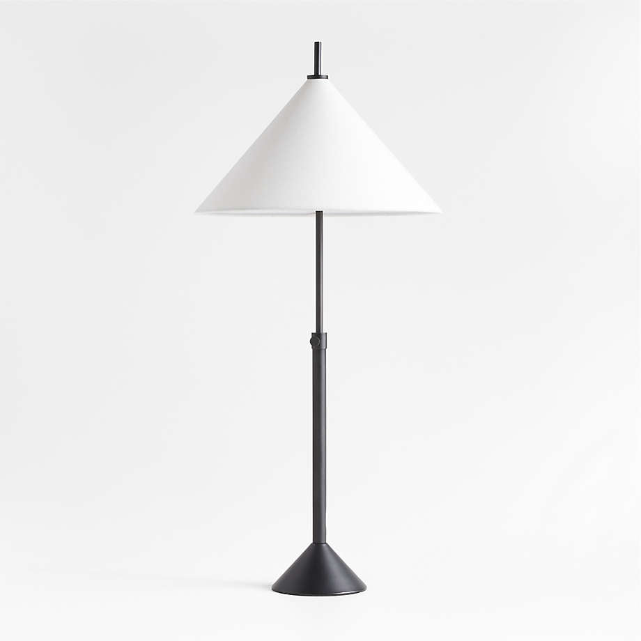 Kagura Black Telescoping Table Lamp